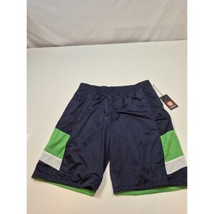Y2K Element Basketball Shorts Mens XL Blue Green Athletic Skater